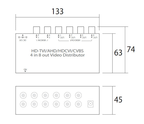 E768HD 本体寸法図